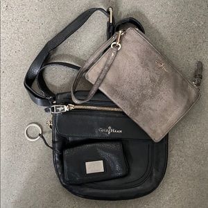 3 Cole haan small leather bags